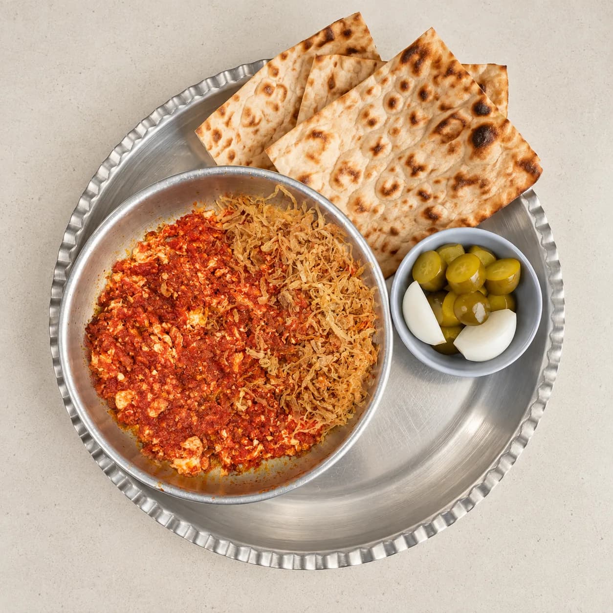 املت پیاز داغ